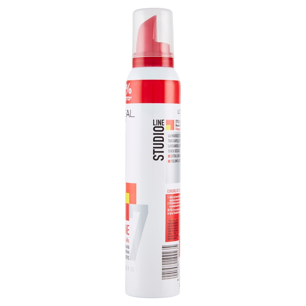 L'Oréal Paris Studio Line Style&shine, Mousse capelli iperforte, 200 ml